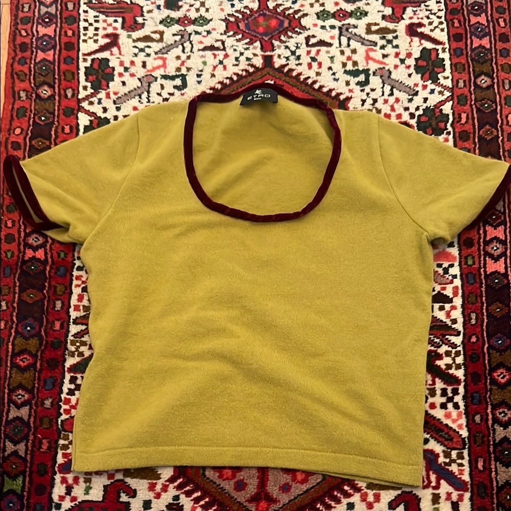 Vintage Etro Green Sweater Top